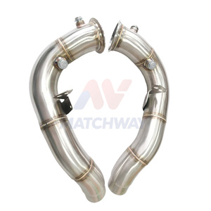 Kit de Tubo de Escape de Acero MATCHWAY para <span class=keywords><strong>BMW</strong></span> F10 <span class=keywords><strong>M5</strong></span> 2012+ F12/F13 M6 2012+ Versión con Catalizador Acabado Pulido - Product Image 1