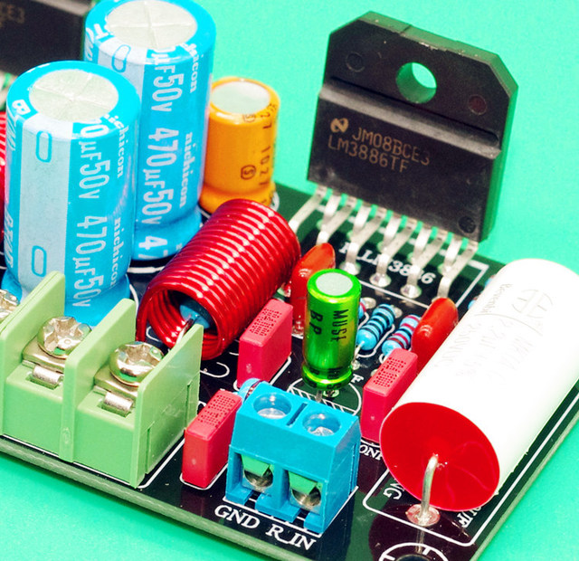 Original Brand LM3886 Amplifier Board DIY PCBA Kit-Dual Channel Stereo Audio Power Amplifier