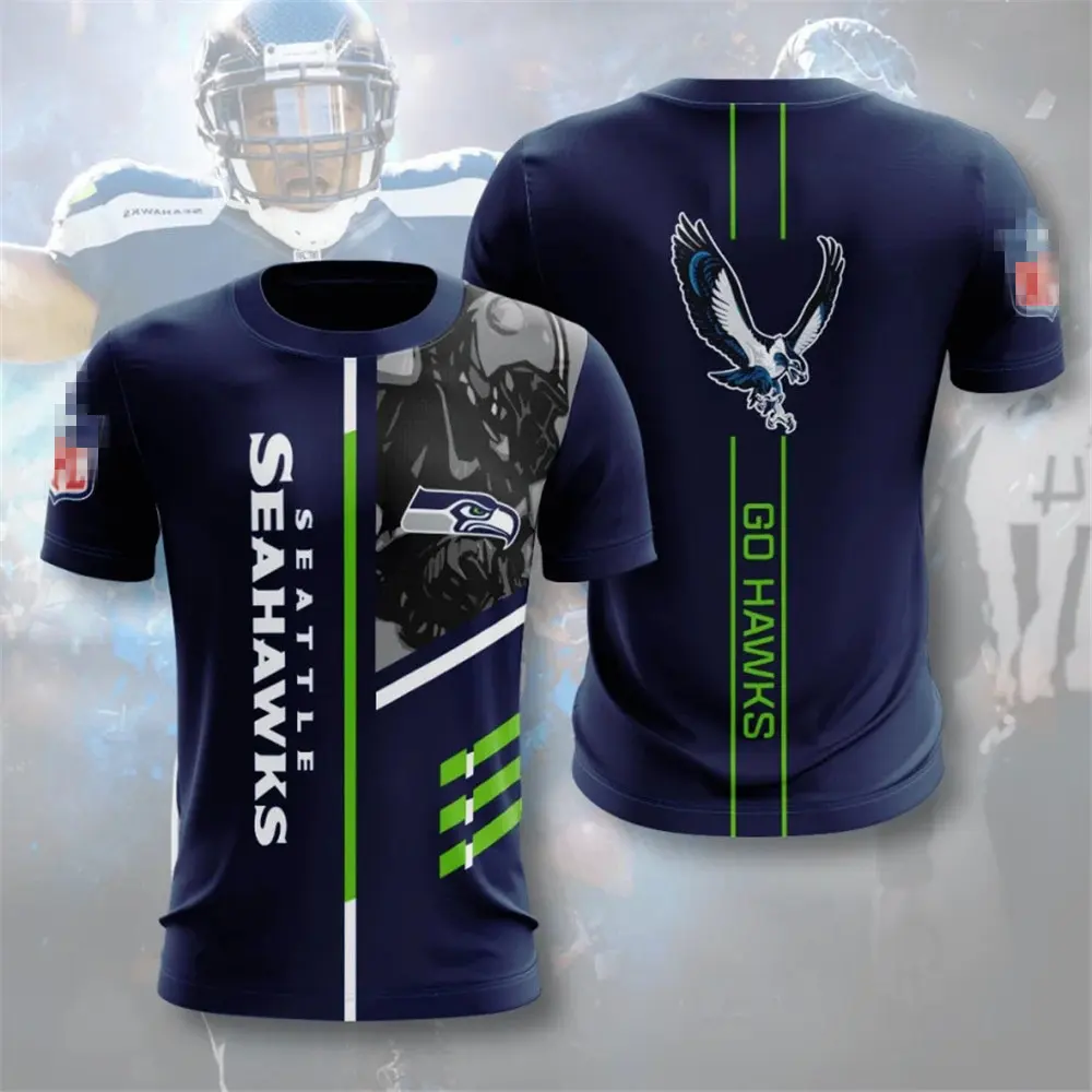 Hot Sales NFL Cowboys Buccaneers Steelers Packers Baumwolle Plus Size 6XL abor bring Sport Kurzarm NFL T-Shirt