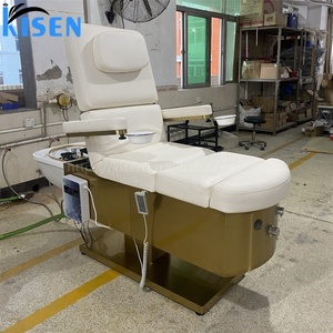 KISEN Luxury Salon Electric Adjustable Massage Bed Hair Wash Foot <b>Bathing</b> Thai Massage Shampoo Sink Head Spa Bed with Pedicure - Product Image 3