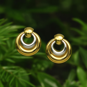 Pendientes de Moda, Acero Inoxidable 316L, Baño de Oro PVD, Resistentes y Sostenibles - Product Image 3