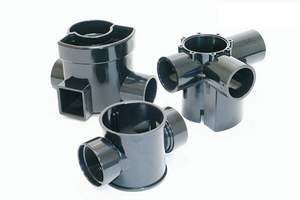 النايلون أنبوبة على شكل حرف تي الخيوط المشتركة U على شكل الأنابيب أنبوب مبلمر كلوريد الفينيل غير الملدن قالب تركيب قالب حقن - Product Image 5