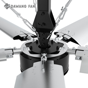<span class=keywords><strong>Dawang</strong></span> 1,5kW 110V-440V PMSM Großer Industrieller Deckenventilator 24ft HVLS Luftgekühlter Ventilator mit Kernmotor-Komponente - Product Image 3