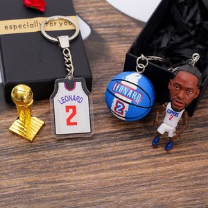 Offre Spéciale – Porte-clés mousqueton 3D Mini Superstar Basketball en PVC, léger, résistant, design dessin animé pour les fans - Product Image 4