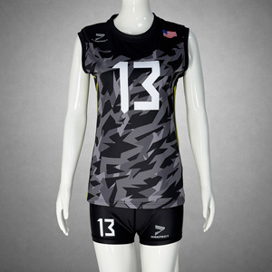 Maillot de volley-ball pour femmes imprimé par sublimation, fabriqué directement par le fabricant, pour le volley-ball de plage - Product Image 1
