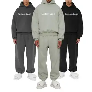 Custom Design Plain Pullover Sport Hoodies Tracksuits Men Winter High Quality Cotton Tracksuit Training Wear