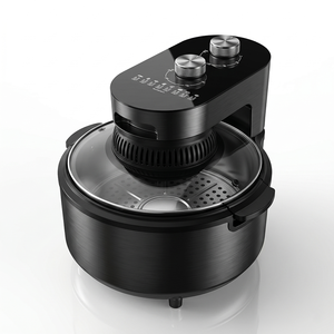 <span class=keywords><strong>หม้อ</strong></span>ทอดไร้น้ำมันพร้อมฝาแก้วใส ขนาด 5.5 ลิตร เตาอบลมร้อนเพื่อการทำอาหารเพื่อสุขภาพ พร้อมตัวตั้งเวลาและควบคุมอุณหภูมิแบบแมนนวล - Product Image 1