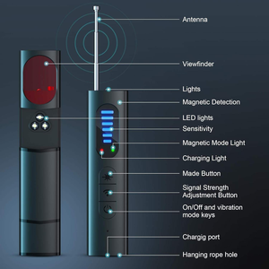 Detector de Cámaras Ocultas T15 con GPS, Detector de Señales de Cámaras, Detector de Infrarrojos, Escáner de Detección de Alarmas por Infrarrojos, Venta al por Mayor - Product Image 2