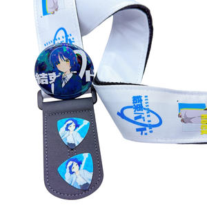 Nouvelle Sangle Épaissie Universelle Antidérapante pour Guitare Électrique, Ukulélé et Guitare Rock, Motif 'Drowning Loneliness', Idéale comme Cadeau - Product Image 2