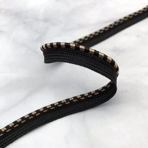 Corda da 8mm <span class=keywords><strong>a</strong></span> <span class=keywords><strong>righe</strong></span> fantasia misto 100% poliestere per borse abbigliamento scarpe tessuti per la casa - Product Image 1