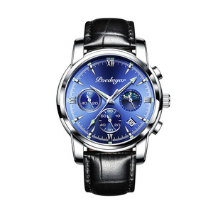 Montre pour homme à grand cadran, étanche, aiguilles luminescentes, montre à quartz multifonctionnelle et tendance - Product Image 3
