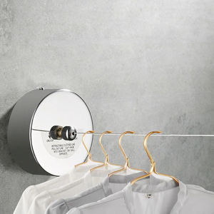 Corde à linge rétractable portable en acier inoxydable pour intérieur et extérieur, séchoir à linge, vente en gros - Product Image 1