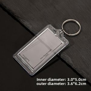 Transparent Acrylic Keychain with Blank <b>Photo</b> <b>Frame</b> for Custom <b>Photo</b> Printing Creative Gift-Available in Rectangle Square Shapes - Product Image 6