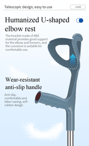 Canne pliable pour personnes âgées, aide à <span class=keywords><strong>la</strong></span> marche, en alliage d'aluminium, hauteur réglable, béquille avec capacité de charge de 100 kg, sortie d'usine - Product Image 6