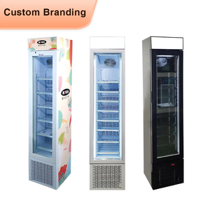 Meisda SD105B Commercial <strong>Slim</strong> Upright <strong>Freezer</strong> with Single Glass Door - Product Image 1