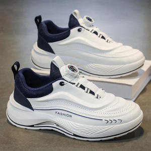 Zapatos deportivos para hombre con suela gruesa, estilo casual, para correr, con botón giratorio, sin cordones, ligeros, amortiguadores, suaves, para caminar. - Product Image 2