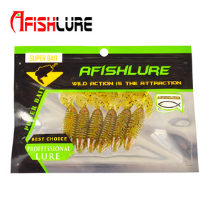 Señuelo de pesca de gusano de pesca, 60mm, 3g, 6 uds. - Product Image 6