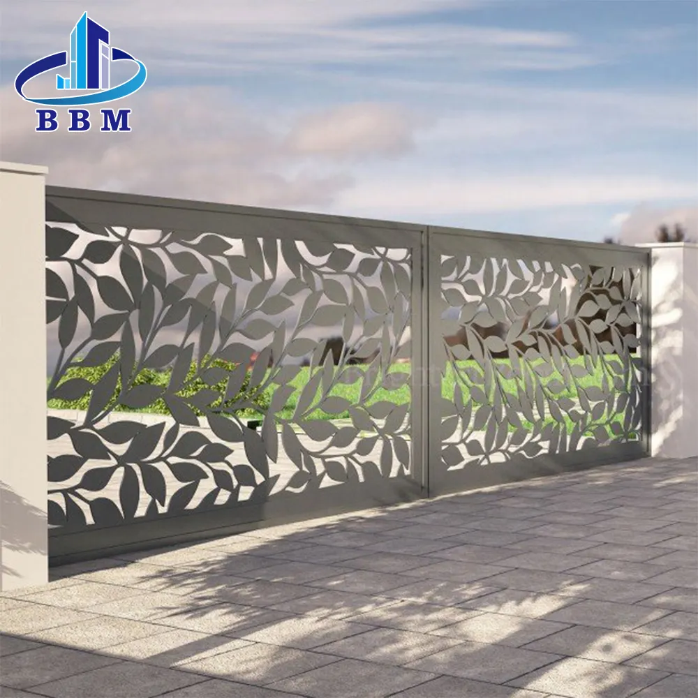 Modern dekoratif alüminyum çit paneli tasarımı