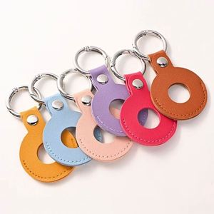 High Quality Colorful Blank Keychain <b>Ring</b> Customizable Pu Leather Car <b>Key</b> Chain - Product Image 2