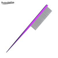 Peigne à queue pointue en cuivre moderne de luxe PERFECTIONISM pour chiens et chats, outil de toilettage quotidien, remplace le petit peigne anti-puces