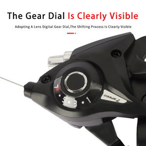 Pièces de vélo haute performance en alliage d'aluminium, <span class=keywords><strong>dérailleur</strong></span> 3x7/3x8 <span class=keywords><strong>vitesses</strong></span>, levier de frein universel, kit de levier de <span class=keywords><strong>vitesses</strong></span> pour vélo - Product Image 2