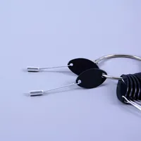 1 ensemble/30 pièces d'anneaux de nuancier de couleur de cheveux en métal, or et argent, outils pour coiffeurs et barbiers, pour usage en salon
