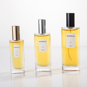 Shencai 2026Luxurious30ml35ml50ml Empty Cylinder Glass Screen Printed Custom Color Carved Crimp Label <strong>Window</strong> Transparent <strong>Spray</strong> - Product Image 3