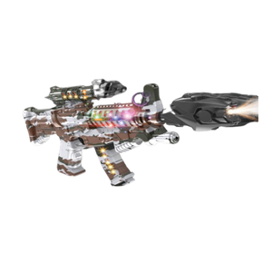 Pistola de luz y sonido de plástico al por mayor, pistola de juguete eléctrica para niños, juguetes pulverizadores, pistolas de juguete eléctricas para niños - Product Image 1