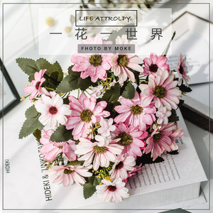 Chrysanthème artificiel Haiyi 30 cm, fleur en soie, décoration de mariage, décoration de la maison, bouquet - Product Image 4