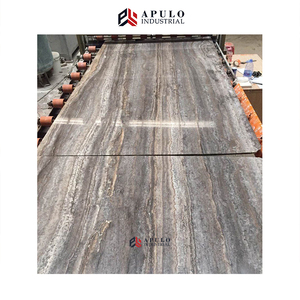 Armenia Xám Đen Ma Thuật Morocco Xám <span class=keywords><strong>Travertine</strong></span> Titan Ánh Sáng Bạc Tajrish Travertino Tường Ốp Đá Cẩm Thạch Phiến Và Gạch - Product Image 5