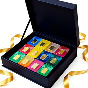 Emballage blister vide pour barre d'or de 1 Troy Ounce, carte d'authentification anti-contrefaçon pour collection de pièces de monnaie avec numéro de série et code QR - Product Image 1