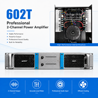 Amplificateur de puissance professionnel 2x600W classe H, double canal, pour enceintes PA, caissons de basses, karaoké et sonorisation en direct