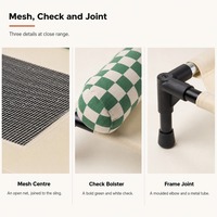 Lits pour animaux de compagnie universels toutes saisons en tissu Oxford avec dessus en maille, design suspendu, respirants, chauds, protection contre l'humidité, lits amovibles