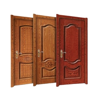 Puertas de Madera de <span class=keywords><strong>Cedro</strong></span> Macizo de China, Puertas Interiores Residenciales Personalizadas, <span class=keywords><strong>Puerta</strong></span> de Madera Maciza Insonorizada, <span class=keywords><strong>Puerta</strong></span> Abatible de Madera - Product Image 1