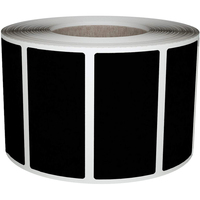 Venta al por mayor de impresión personalizada troquelado rollo de vinilo impermeable adhesivo permanente Rectangular etiqueta adhesiva de color para código de barras