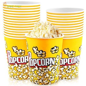 Most Popular Paper Cup Hot Paper Cups Biodegradable Paper Cups Custom Wholesale Cinema Popcorn Round Buckets