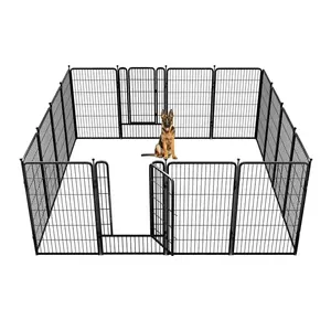 Hot Selling Durable Wholesale Portable Foldable Indoor Outdoor Dog Enclosure Pet Playpen Crate Mental Dog Exercise Fence