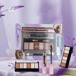 Vente flash - Ensemble de <span class=keywords><strong>maquillage</strong></span> vegan <span class=keywords><strong>bio</strong></span> écologique tout-en-un pour femmes - Palette de fards à paupières multicolores - Boîte de pinceaux - Cadeau cosmétique - Product Image 1