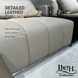 Divano Angolare in Pelle Economico con Linee Verticali, Set di Divani in Pelle Personalizzabili per Soggiorno, Arredamento di Lusso per la Casa - Product Image 6