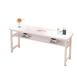 Table à ongles simple et double de style minimaliste moderne — Bureau de manucure professionnel pour salons de manucure, spas de beauté et studios à domicile - Product Image 2