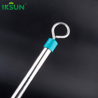 Iksun – tringles à rideaux flexibles en aluminium en forme de l en forme de u, pliage manuel, montage supérieur incurvé