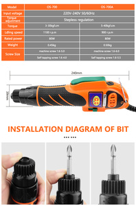 <span class=keywords><strong>Destornillador</strong></span> Eléctrico Industrial OS-700A, Automático, de Alto Torque, CA 220V, Antideslizante, de Alta Potencia - Product Image 5