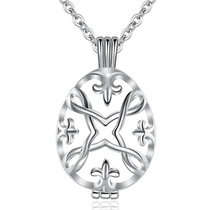 Chime música Angel bola llamada medallón collar de corazón hueco aromaterapia collar de difusor del aceite esencial - Product Image 1
