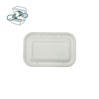 Heetverkopende wegwerp bioafbreekbare herbruikbare effen gekleurde bagasse lunchbox bento container deksel