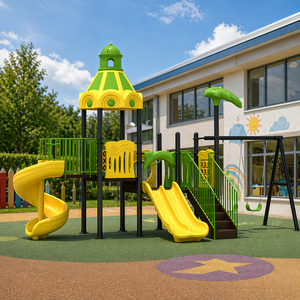 Ensemble <span class=keywords><strong>de</strong></span> toboggans <span class=keywords><strong>de</strong></span> jeux d'extérieur commerciaux avec plusieurs <span class=keywords><strong>activités</strong></span> ludiques pour les maternelles, pour une utilisation <span class=keywords><strong>en</strong></span> extérieur sur les campus et dans les écoles - Product Image 1