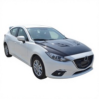 Capot en fibre de carbone noir 2014-2017 pour Mazda 3 Axela, modifié style RX8 avec cache-moteur perforé