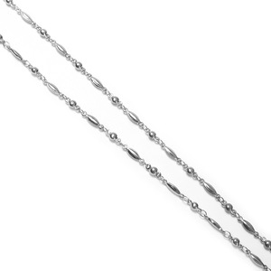 <span class=keywords><strong>Collier</strong></span> chaîne en bambou géométrique <span class=keywords><strong>pour</strong></span> femme, avec cordon de cou <span class=keywords><strong>pour</strong></span> téléphone, clés, <span class=keywords><strong>badge</strong></span> de travail, et boucle à dégagement facile - Product Image 4