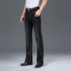 Jeans de Mezclilla Casuales de Alta Calidad, Lavado Claro, Corte Ancho, Estilo Urbano, Elásticos, Personalizados, Vintage, con Logotipo de Diseñador, Holgados y Acampanados para Hombre - Product Image 3