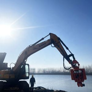 KS40 사이드 그립 바이브로 해머 파일 드라이버 유압 고주파 굴삭기 장착 파일 드릴링 머신 건설 작업용 - Product Image 6