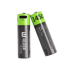 Baterías de Iones de Litio Cilíndricas IILEER, Precio de Fábrica, 14500 mAh, Recargables por USB, 2405 mWh, 3.7V, Alta Tasa de Descarga, Puerto Tipo C - Product Image 4